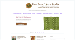 Desktop Screenshot of lionbrandyarnstudio.com
