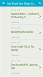Mobile Screenshot of lionbrandyarnstudio.com